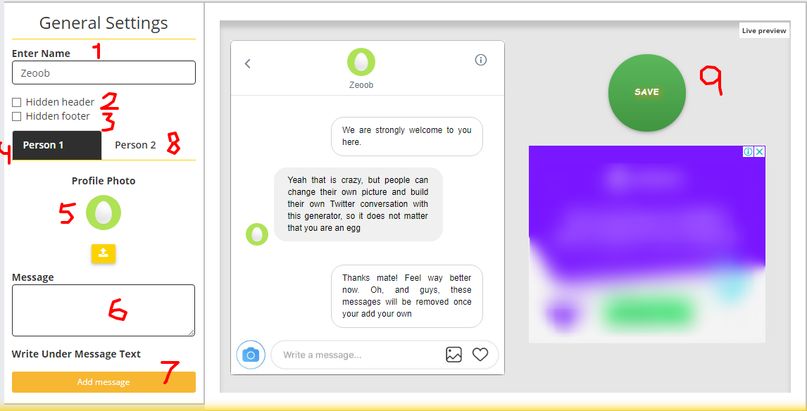 Instagram chat maker online fake Generate Whatsapp