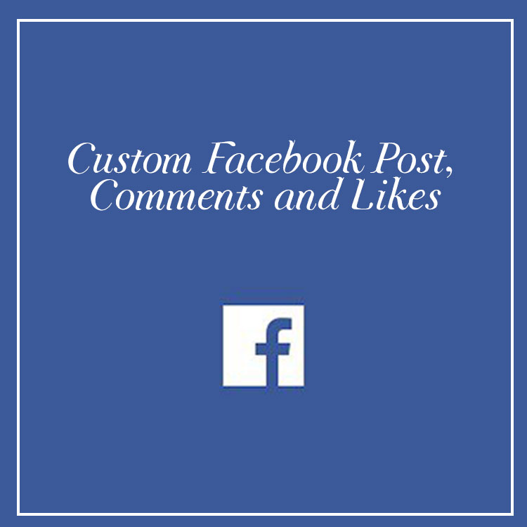 How to generate Facebook Post with comments and Likes?
