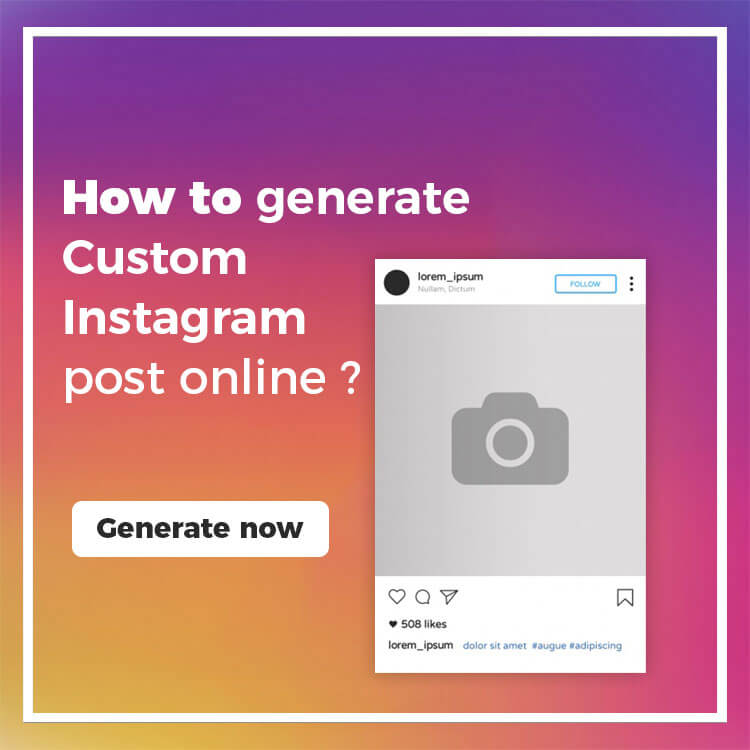 How to generate Instagram post online?